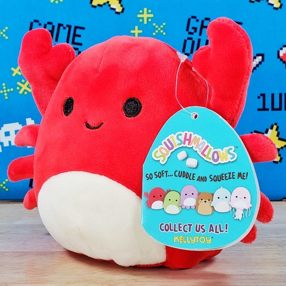 Squishmallow Carlos the Red Crab 5" 2020 UltraSoft Stuffed Sealife Plush - Picture 6 of 12